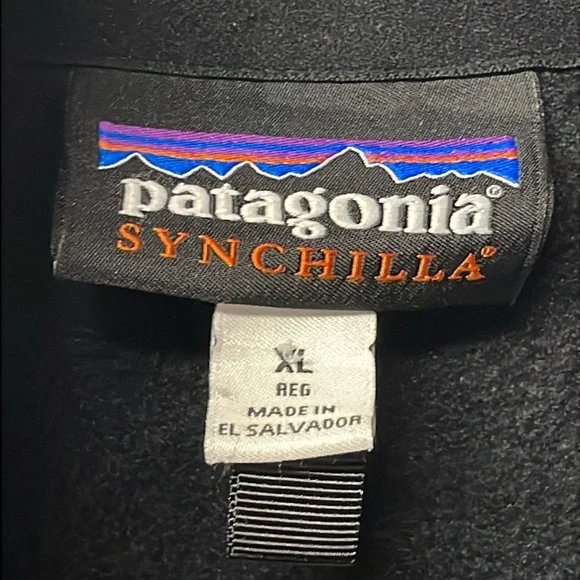 *SOLD* PATAGONIA Synchilla Fleece Vest in Black sz XL - Picture 2 of 4